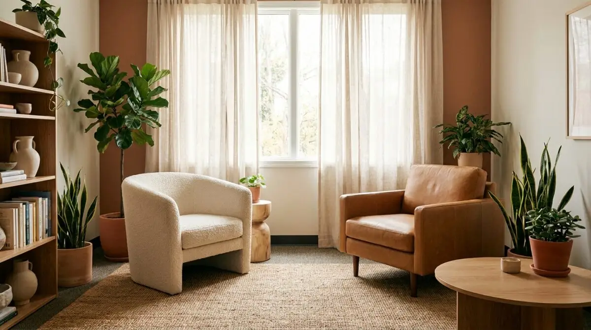 CSAT therapist — calm therapy office